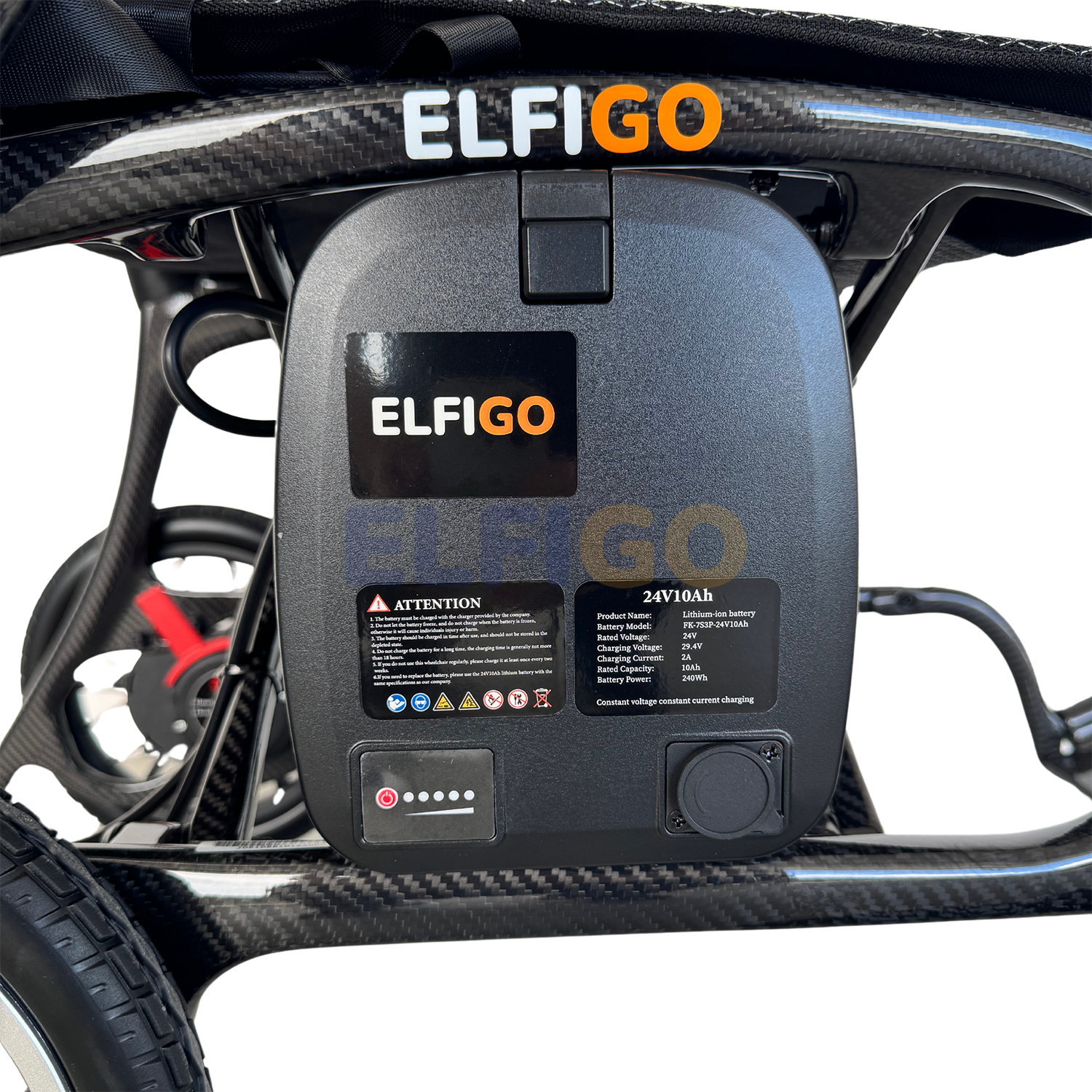 Ultra-Lite Carbon Electric Powered Motorised Wheelchair (11.7 kg)