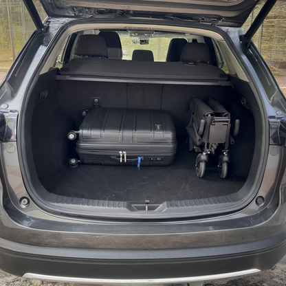 Travelier Electric Wheelchair in Car Trunk
